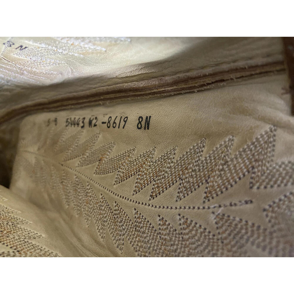 VINTAGE PANHANDLE SLIM WOMEN'S EXOTIC LIZARD SKIN & LEATHER COWGIRL BOOTS 5 B - Picture 11 of 12